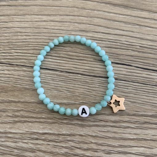 Bracelet semi-précieux personnalisable aventurine